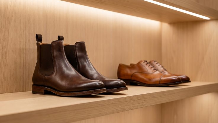 Ayakkabı mağazası raf aydınlatması